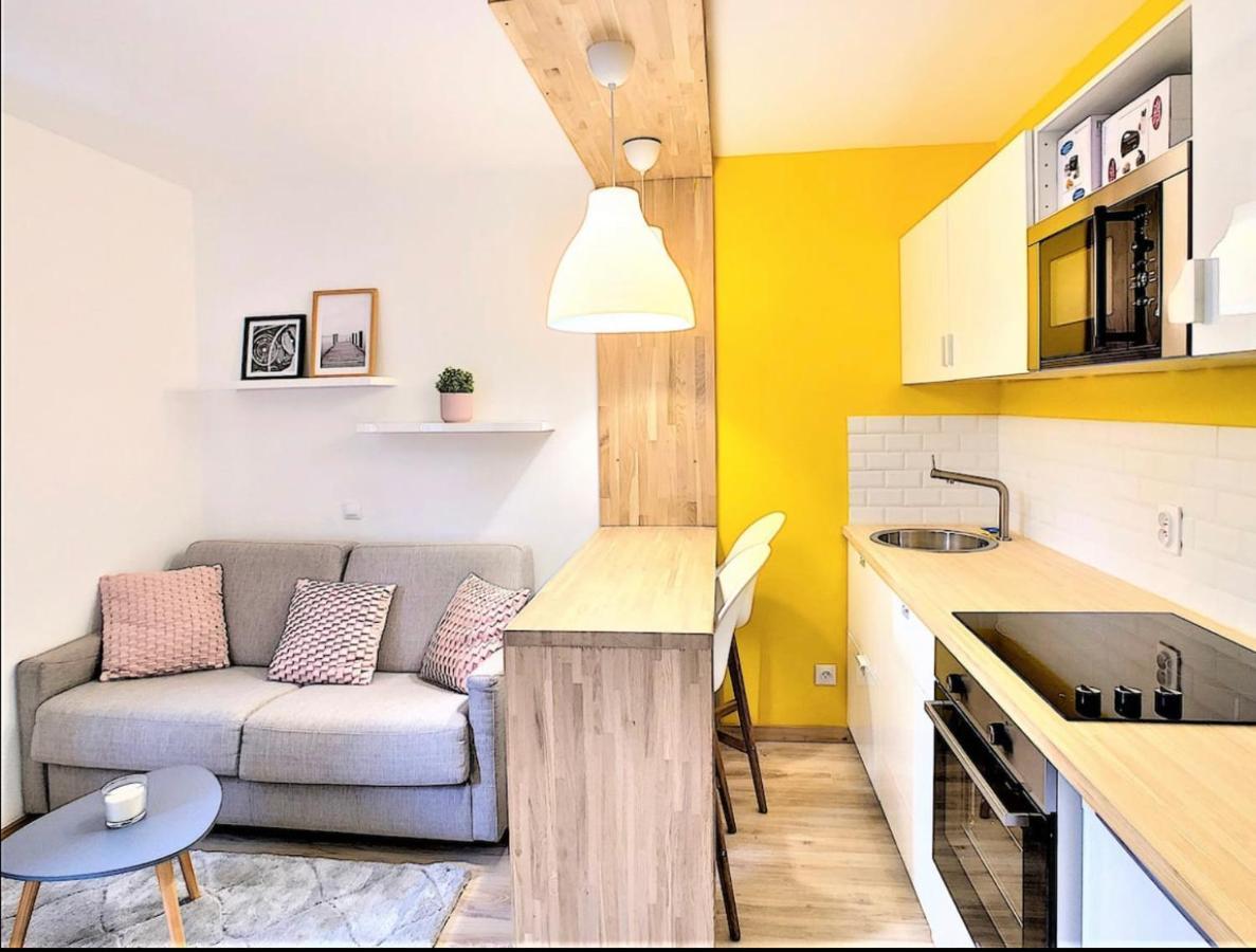 Centre Saint-Gervais Studio Jaune Moderne Proche Telecabine 2 Pers Bagian luar foto
